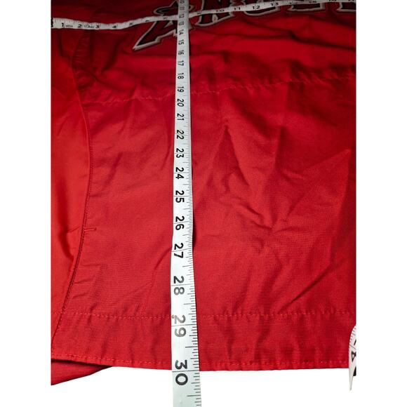 VTG Anaheim Angels Majestic Windbreaker Mens XL Red MLB Baseball 3/4 SLEEVE - Picture 7 of 13